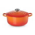 Okrągła brytfanna Le Creuset Signature Collection 20cm żeliwo, płomienna