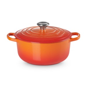 Okrągła brytfanna Le Creuset Signature Collection 20cm żeliwo, płomienna