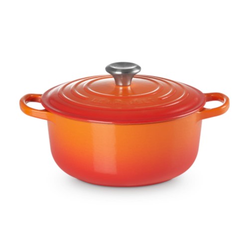 Okrągła brytfanna Le Creuset Signature Collection 20cm żeliwo, płomienna