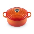 Okrągła brytfanna Le Creuset Signature Collection 20cm żeliwo, płomienna