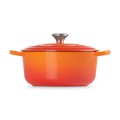 Okrągła brytfanna Le Creuset Signature Collection 20cm żeliwo, płomienna