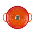 Okrągła brytfanna Le Creuset Signature Collection 20cm żeliwo, płomienna