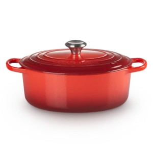 Owalna brytfanna Le Creuset Signature Collection 29cm żeliwo, wiśniowa