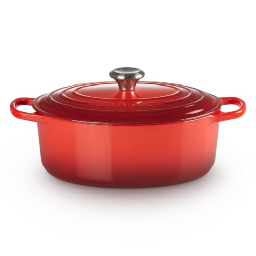 Owalna brytfanna Le Creuset Signature Collection 29cm żeliwo, wiśniowa