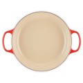 Garnek Le Creuset Gourmet Pro 30cm żeliwo, wiśniowy