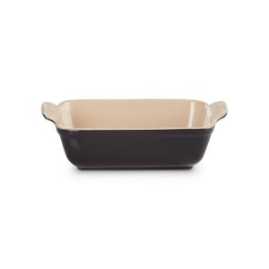 Prostokątna forma do zapiekania, kamionka Le Creuset 19cm / 1,1L, czarny błyszczący