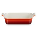 Prostokątna forma do zapiekania, kamionka Le Creuset 26cm / 2,4L, wiśniowa