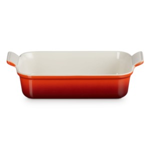 Prostokątna forma do zapiekania, kamionka Le Creuset 26cm / 2,4L, wiśniowa