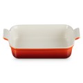 Prostokątna forma do zapiekania, kamionka Le Creuset 26cm / 2,4L, wiśniowa