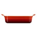Prostokątna forma do zapiekania, kamionka Le Creuset 26cm / 2,4L, wiśniowa