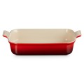 Prostokątna forma do zapiekania, kamionka Le Creuset 32cm / 4L, wiśniowy