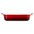 Prostokątna forma do zapiekania, kamionka Le Creuset 32cm / 4L, wiśniowy
