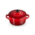 Mini Cocotte Le Creuset kamionka 10cm / 0.25L, wiśniowy