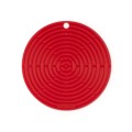 Podkładka pod garnek Le Creuset 20cm silikonowa, wiśniowa