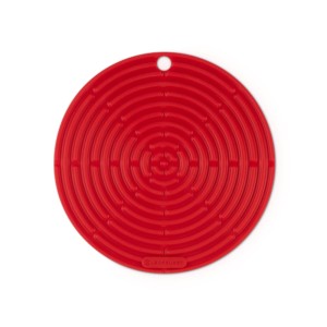Podkładka pod garnek Le Creuset 20cm silikonowa, wiśniowa