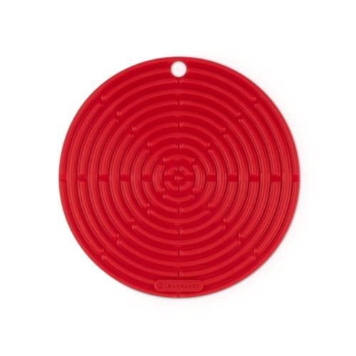 Podkładka pod garnek Le Creuset 20cm silikonowa, wiśniowa