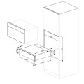 Szuflada do podgrzewania naczyń Smeg CPRT115G Neptune Grey