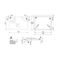 Płyta indukcyjno-gazowa Smeg PM3743D 75cm