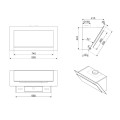 Okap przyścienny Smeg KV194G 90cm Neptune Grey