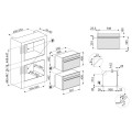 Piekarnik kompaktowy z funkcją mikrofali Smeg SO4104M2PG Neptune Grey