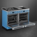 Kuchnia wolnostojąca z płytą indukcyjną, gazową i grillem Teppanyaki Smeg CPF120IGMPT