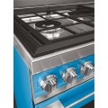 Kuchnia wolnostojąca z płytą indukcyjną, gazową i grillem Teppanyaki Smeg CPF120IGMPT