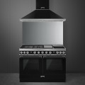 Kuchnia wolnostojąca z płytą indukcyjną, gazową i grillem Teppanyaki Smeg CPF120IGMPBL