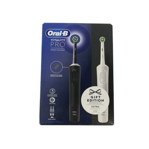 Zestaw szczoteczek Oral-B DuoPack Vitality CzarnoSzary