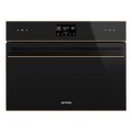 Kompaktowy piekarnik elektryczny z funkcją mikrofali Smeg SO4602M1NR, linia Dolce Stil Novo