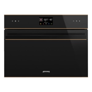 Kompaktowy piekarnik elektryczny z funkcją mikrofali Smeg SO4602M1NR, linia Dolce Stil Novo