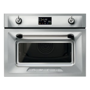 Kompaktowy piekarnik elektryczny z funkcją mikrofali Smeg SO4902M1X "PROMOCJA" + GRATIS