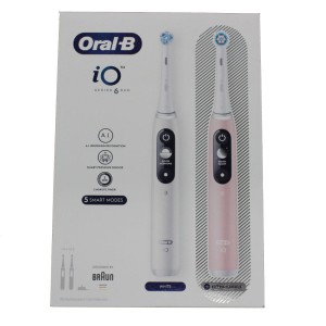 Szczoteczka elektryczna Oral-B iO6 DuoPack White + Pink
