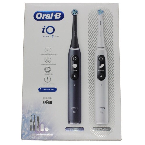 Szczoteczka elektryczna Oral-B iO7 DuoPack Black + White