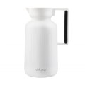 Vialli - Termos z wkładem szklanym Vialli Design Lungo 1L biały 9255