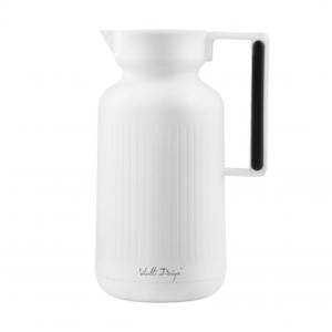 Vialli - Termos z wkładem szklanym Vialli Design Lungo 1L biały 9255
