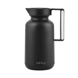 Vialli - Termos z wkładem szklanym Vialli Design Lungo 1L czarny 9262