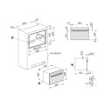Urządzenie do ekspresowego schładzania i zamrażania Smeg Blast chiller SBC4104G Neptune Grey