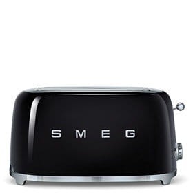 Toster Smeg TSF02BLEU, 4 kromki czarny