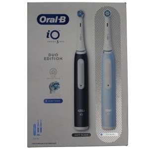 Szczoteczki elektryczne Oral-B iO3 Matt Black/Ice Blue Duo