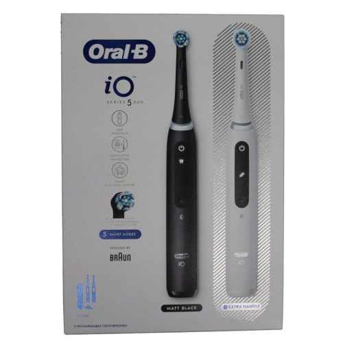 Szczoteczka elek.Oral-B iO5 Duo Matt Black/Quite White