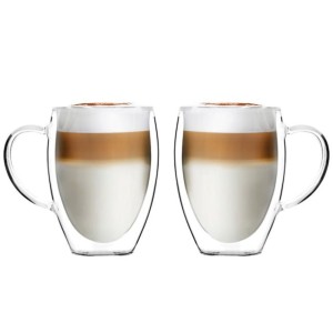 Vialli - komplet 2 szklanek wysokich z podwójną ścianką i uszkiem Noa 360ml 29774