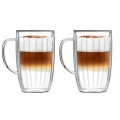 Vialli - Komplet 2 szklanek wysokich z uchem Tulip 350ml 8975