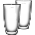 Zestaw 2szt szklanek termicznych do kawy 230ml Lamart Vaso LT9010