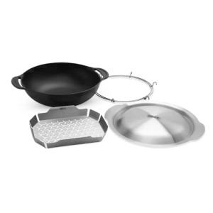 Weber CRAFTED Wok i koszyk do gotowania na parze, 7607