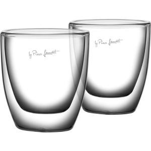 Zestaw 2szt szklanek termicznych do kawy espresso 80ml Lamart Vaso LT9009