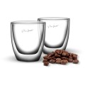 Zestaw 2szt szklanek termicznych do kawy espresso 80ml Lamart Vaso LT9009
