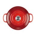 Okrągła brytfanna Le Creuset Signature Collection 20cm, żeliwo, wiśniowa