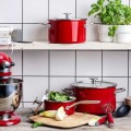 Zestaw garnków emaliowanych z akcesoriami KitchenAid - 8 elementów