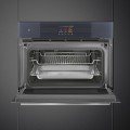 Piekarnik kompaktowy z funkcją mikrofali i pary Smeg SO4104APG