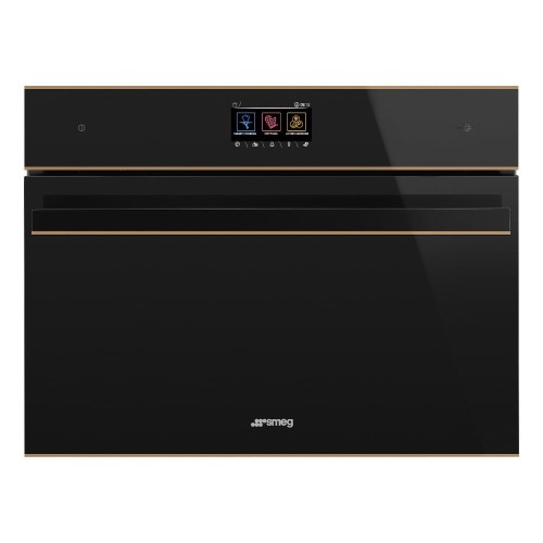 Kompaktowy piekarnik z funkcją mikrofali Smeg SO4604M2PNR, linia Dolce Stil Novo